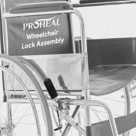 Universal Wheelchair Brakes - Heavy-Duty Wheelchair Parts and Accessories - Secures Patient Wheel Chair with Brakes Replacement - Right Wheel Brake