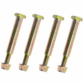 Metalsuberg Deck Wheel Shoulder Bolt and Flanged Lock Nut Replaces 193406 184219 137644 532193406 532137644 738-3056 938-3056 for MTD cub Cadet,craftman.(4pcs Pack)