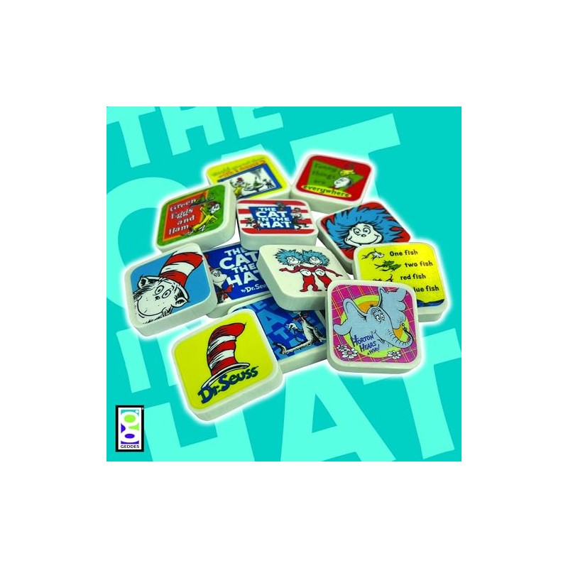 Raymond Geddes Dr. Seuss Character gomas de borrar, 60 Pack