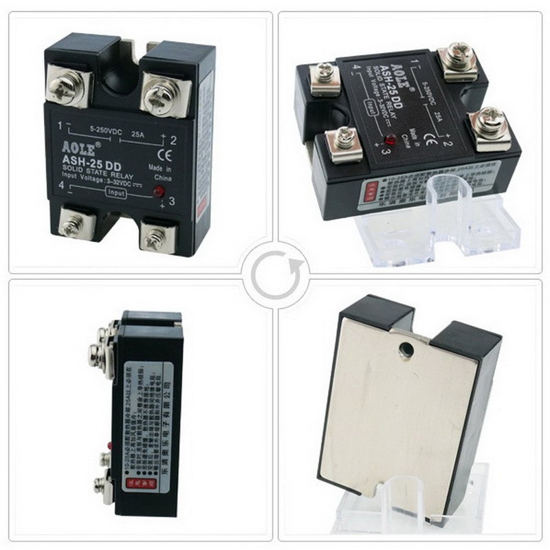 WerFamily SSR Solid State Relay SSR-25DD DC-DC 3-32V DC /