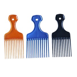 Baluue 3pcs Retro Insert Comb for Men and Women Headdress Combs Orange Black Blue for Easy Styling and Scalp Massage Wide Tooth Design for Comfortable Use