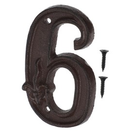 Operitacx Compliment Your Home Style Vintage Cast Iron Metal Diy Door House Numbers Set