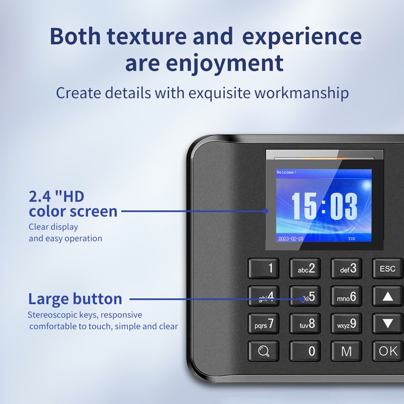 Intelligent Biometric Fingerprint Password Attendance Machine Time Clock Employee Checking-in