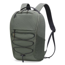 SUIKIHUM Travel Laptop Backpack for Women and Men, Lightweight Waterproof Daypack, 20L Outdoor Casual Backpack for College and Work, Green