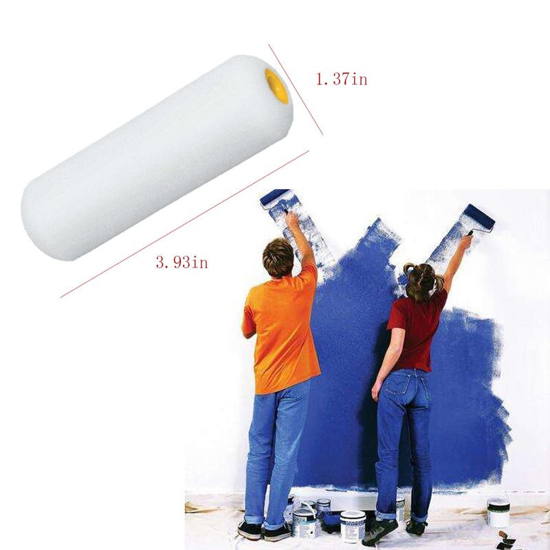 Foam Paint Rollers, 10pcs 4 Inch Paint Roller, Mini Paint