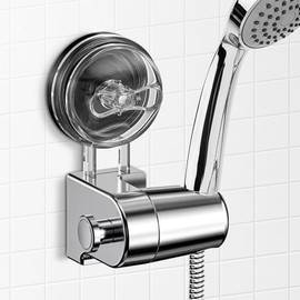 Duschkopfhalterung,180° Einstellbar Handbrause Halterung Abnehmbare Wiederverwendung Duschhalterung Ohne Bohren Frei bewegbar Handbrausenhalter