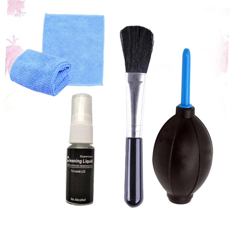 COHEALI 4Pcs Computer Cleaning Kit Air Blower Brush Fluid and