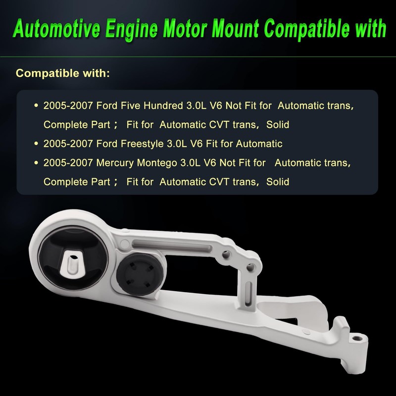 Motor Mount Compatible with 05-07 Five Hundred/Mercury Montego 3.0L,Not Fit