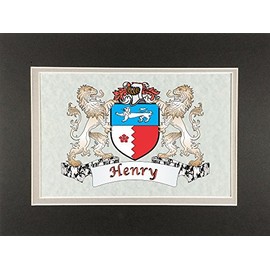 Henry Irish Coat of Arms Print - Frameable 9" x 12"