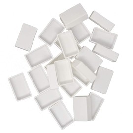 Honbay 24PCS Plastic Empty Watercolor Paint Pans Full Pans (White)