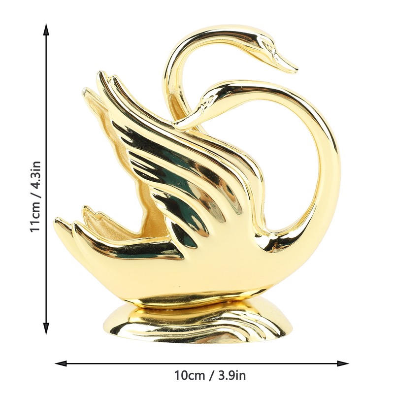 Gold Napkin Holder Elegant Modern Tissue Dispenser Stand Zinc Alloy