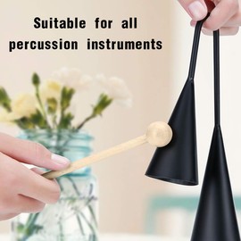 Set of 4 Wooden Mallet Drumsticks Marimba & Chime Sticks for Xylophone, Bells & Wooden Blocks - Ideal for Beginners & Adults