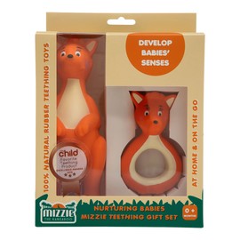 Mizzie The Kangaroo Nurturing Babies Mizzie Teething Gift Set, 2 Item Pack