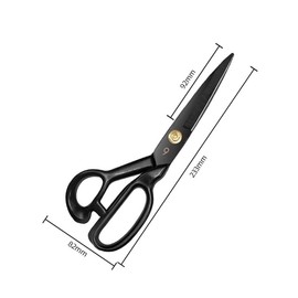 LORJE Sewing Scissors Fabric Scissors Tailor's Dressmaking Shears Heavy Duty Right-Handed Scissor for Fabric, Clothes,Leather Cutting (9 INCH)