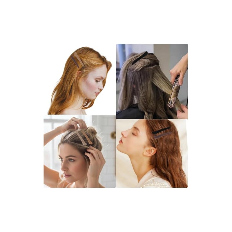 16 pinzas para el cabello mate con forma de pico