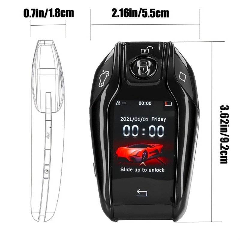Unbranded High Stability Brand New LED Touchscreen Car Key Case