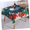 ORFOFE Vinyl PVC Table Cover Oilproof Waterproof Tablecloth for Christmas