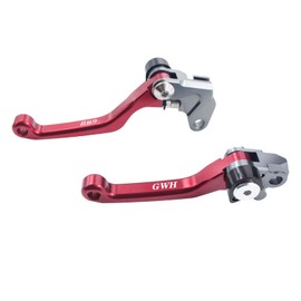 Adsspro Motorcycle Billet Foldable Brake Clutch Lever Handle CNC Aluminum Pivot for RM85 05-17 RM125 RM250 04-08 YZ80 YZ85 YZ 85 80 2001-2014 TTR230 TTR 230 2005-2022 Dirt Pit Bike Motorbike （Red