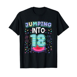 Trampoline Jumper 18 Year Old - Jumping Into 18th Birthday T-Shirt