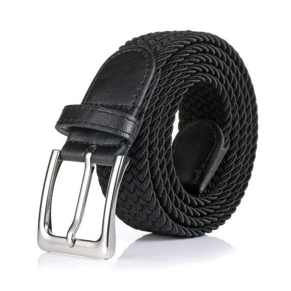 Bsllnek Braided Canvas Woven Elastic Stretch Belts for Large/36"-38â€