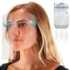 BFhongly Pack of 10 Face Protection with Glasses Frame, Ultra