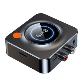 eppfun AK3040R Bluetooth 5.3 Audio Receiver, NFC + 3.5mm AUX/RCA/TF Card Slot Bluetooth Receiver Supports AAC for Wired Speaker or Home Streaming Music System, Charge While Using