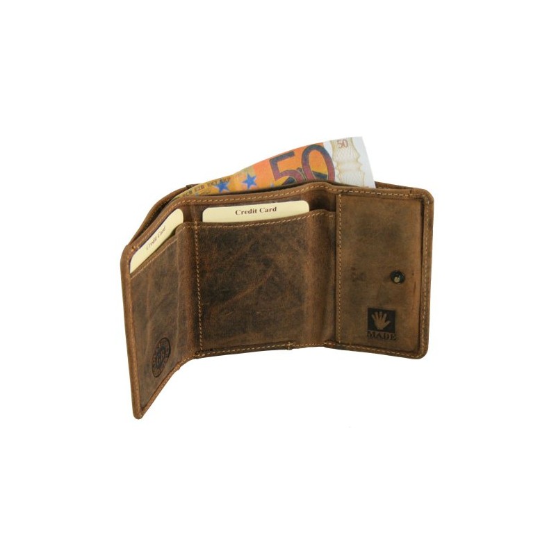 Greenburry Vintage Wallet Leather 10 cm sattelbraun
