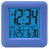 Equity 70913 Digital Blue Silicone Cube Alarm Clock with On-Demand
