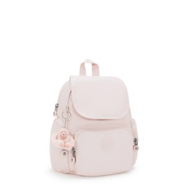 Kipling City Zip Mini Metallic Backpack Pink Shine