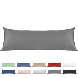 600 Thread Count Cotton Body Pillowcase, Deep Dream 20x54 Body Long Pillow Cover Pillowcases Sateen Weave, Soft and Breathable Envelope Closure Pillow Covers