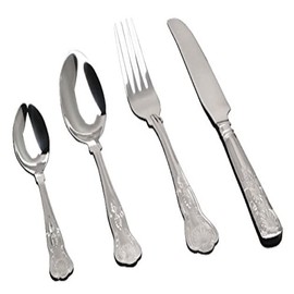 Genware DF-KG Dessert Fork, Kings Pattern, Pack of 12
