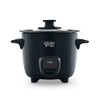 RISE BY DASH Black 2 Cups Rice Cooker