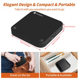 carrottimes Rechargeable Mini Coffee Scale with Timer,Espresso Scale with Silicone Mat, 2kg/0.1g Coffee Scales Espresso for Pour-Over Coffee,Kitchen/Food Scales Digital Weight Grams and Ounces(Black