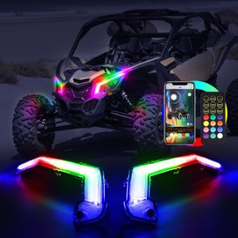 Beatto X3 Turn Signal Fang Light With White and Amber Color,Front Signature Accent Light Assembly Fit for Can-Am Maverick X3 and MAX models 2017-2025