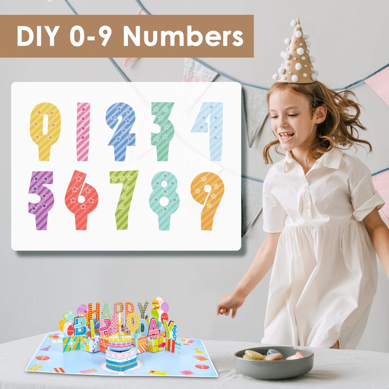 ZOEDO 3D Musical Birthday Pop Up Card, Blow Out LED