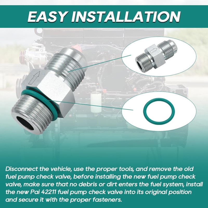 N14 Fuel Check Valve for Cummins N14 Fuel Pump Straight