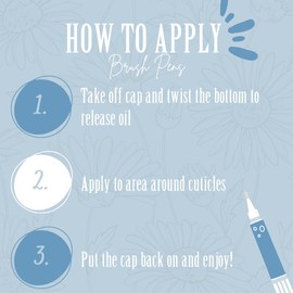 Classy Cuticles Classy Cuticles | Hand Blended Cuticle Oil | Vegan, Cruelty-Free, & Hydrating | Vitamin E, Jojoba, and Argan Oil | 5 mL Brush Pen | Fresh Cotton Scent | Pack of 2