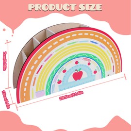 Creaher Pencil Holder For Kids Desk, Pen Organizer Storage Pen Pot Rainbow Pencil Holder, Caddy Desktop Storage 0rganizer, Desk Ddy Organiser Pencil Pots For Office School Home Supplies