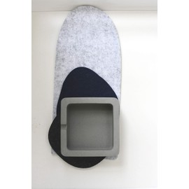 Anaan Concrete Geometric Ashtray Design Indoor and Outdoor Use 10 x 10 cm