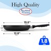 Alpine Cuisine Fry Pan 13-Inch Nonstick Coating Gray, Frying Pans