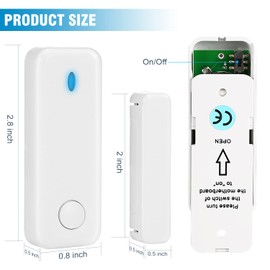 YISEELE Entry Sensor - Window and Door Protection Compatible with YISEELE WiFi Home Security System (YX-700)