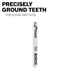 Bosch U501A5 5-Piece Assortment U-shank Jig Saw Blade Set Optimized for Metal