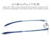 Visualites 1 Sky Blue 1.00 Power Lightweight Rimless Reading Glasses