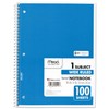 Mead Spiral Notebook, 1 Subject, Wide Ruled Paper, 100 Sheets,