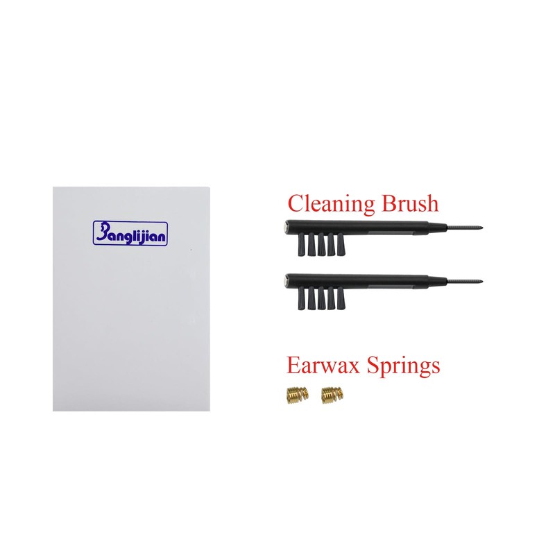 Banglijian Hearing Amplifier Accessories Earwax Springs with Brushes