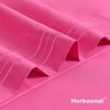 Horbaunal 2 Pack Microfiber Pillowcases Standard Size Hot Pink Bed