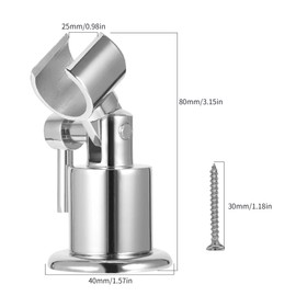 Shower Holder Full Metal Shower Head Holder Shower Holder for Shower Head 180 Degree Shower Head Holder Shower Head Holder Shower Head Holder with Screw