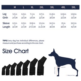 IECOii Recovery Sleeve for Dogs,Adjustable Front Leg Protection After Surgery,Durable Dog Leg Sleeve to Stop Licking and Biting,Dog Leg Cover Dog Leg Wound Protector for Front Left Leg ONLY,Black-L