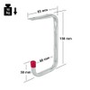 VORMANN Wall Hooks, Ceiling Hooks, Equipment Hooks, Garage Hooks, Load