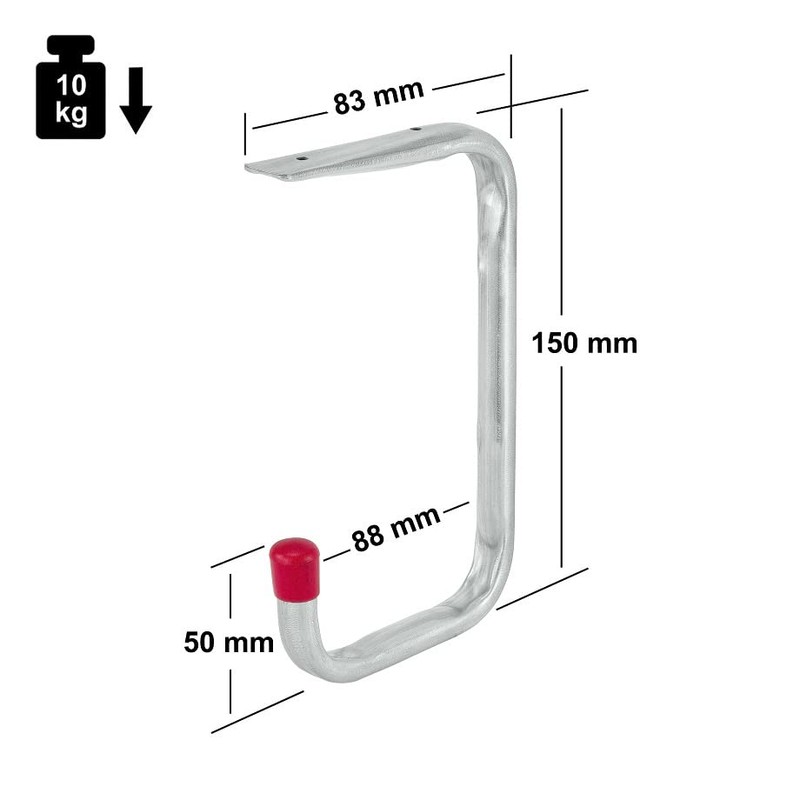 VORMANN Wall Hooks, Ceiling Hooks, Equipment Hooks, Garage Hooks, Load